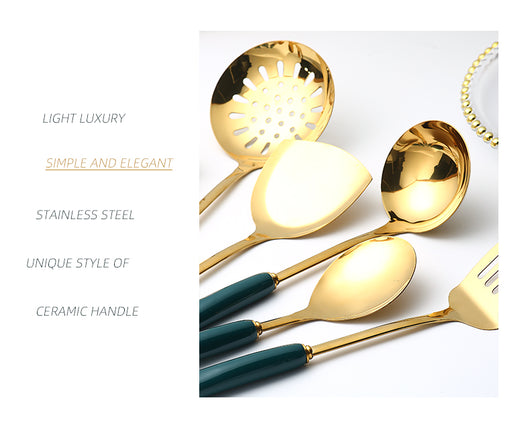 Set de 7 Utensilios de Cocina en Acero Inoxidable y Silicona Premium - Image 13