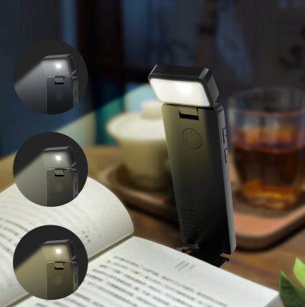 Lámpara de Escritorio Portátil con Clip Plegable