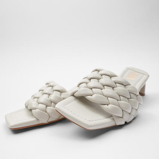 Sandalias Tejidas de Tacón Alto - Image 6