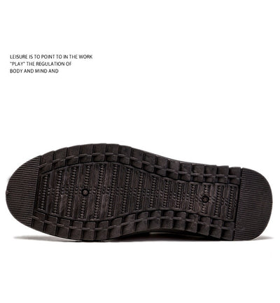 Zapatos de Cuero para Hombre Primavera Cómodos sin Cordones - Image 11