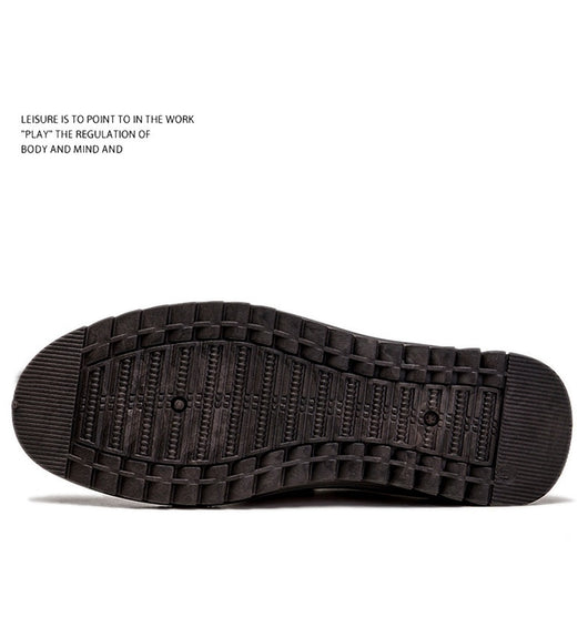 Zapatos de Cuero para Hombre Primavera Cómodos sin Cordones - Image 11