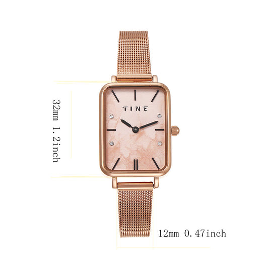Reloj de Acero Cuadrado Estilo Ins para Estudiantes - Diseño Minimalista Cuarzo - Image 4