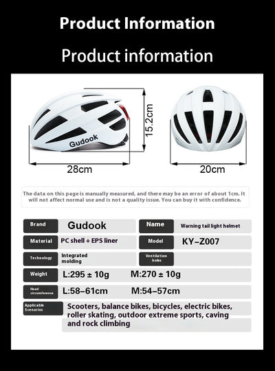 Casco de Bicicleta con Luz LED Integrada - Ventilación Todo Clima para Hombre y Mujer - Image 6
