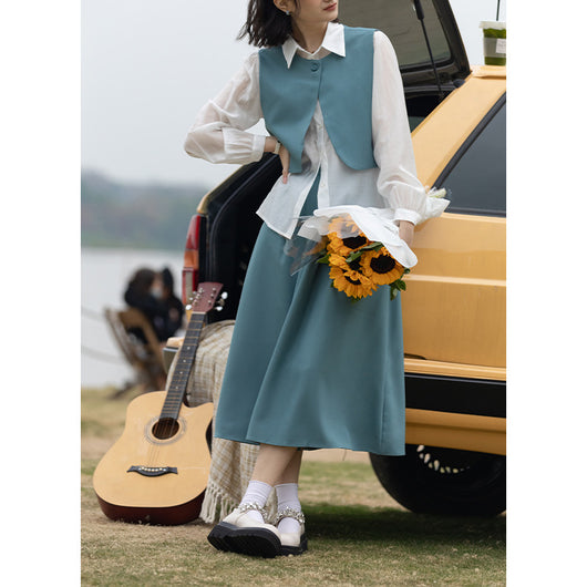 Conjunto de Falda Ejecutiva de Tres Piezas - Estilo Minimalista y Elegante - Image 6