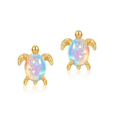 Aretes de Tortuga Ópalo Sintético - Colección Ocean Series - Image 10