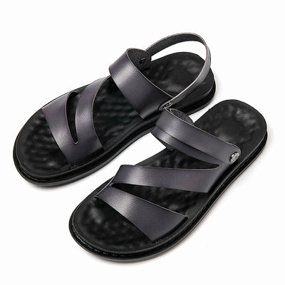 Sandalias de Cuero para Hombre - Versátiles para Conducir y Playa - Image 8