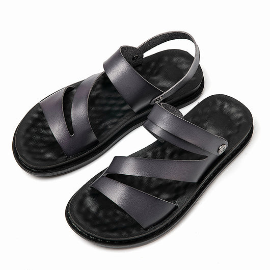Sandalias de Cuero para Hombre - Versátiles para Conducir y Playa - Image 8