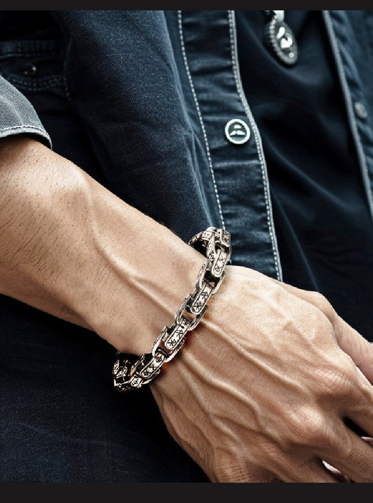 Pulsera Hombre Hip-Hop Vintage Estilo Urbano - Image 9