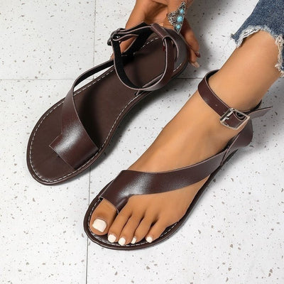 Sandalias Planas para Mujer con Hebilla Ajustable - Comodidad Casual - Image 5
