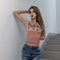 Playera con Mariposas de Diamantes y Malla Doble Capa