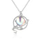 S925 Sterling Plateado Dream Planet Necklace Women As shown