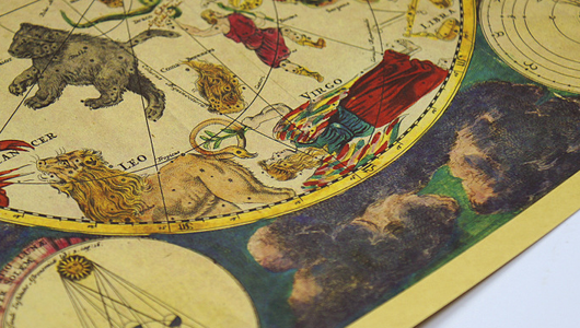 Mapa de Constelaciones Antiguas - Lámina Decorativa 12 Zodiacos en Papel Kraft - Image 6