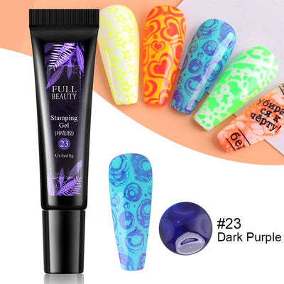 Kit de Adhesivo Fluorescente para Diseño de Uñas con Plantillas de Transferencia - Image 14