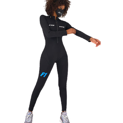 Jumpsuit Deportivo para Mujer con Estampado de Letras y Cuello Alto - Image 3