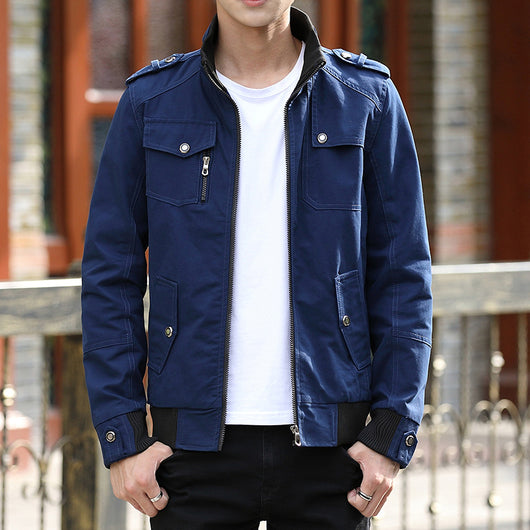 Abrigo Coreano de Algodón para Hombre Talla Grande - Image 2