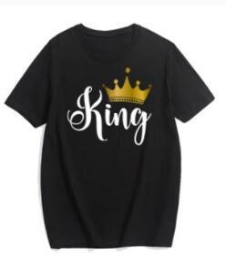 Playera Familiar Corona Reina Rey Príncipe Manga Corta