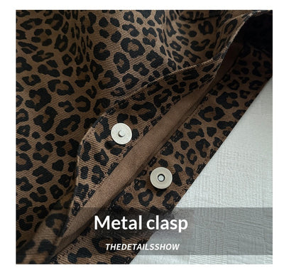 Bolsa de Gran Capacidad con Estampado de Leopardo para Mujer - Image 11