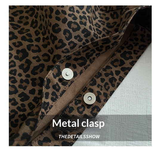 Bolsa de Gran Capacidad con Estampado de Leopardo para Mujer - Image 11