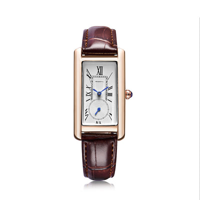 Reloj de Pulsera Cuadrado Impermeable para Mujer con Escala Romana y Correa de Moda - Image 14