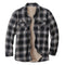 Camisa de Cuadros Cálida con Forro de Terciopelo para Hombre