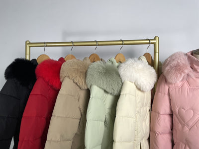 Chaqueta Cálida con Cuello de Pelaje para Mujer - Image 19