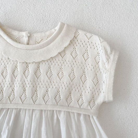 Blusa Tejida Calada sin Mangas con Encaje Flowy - Image 13