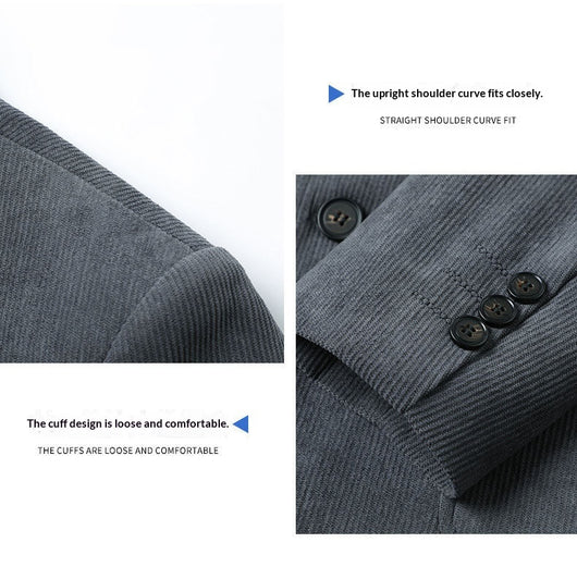 Blazer Casual de Lujo en Color Sólido para Hombre - Image 19