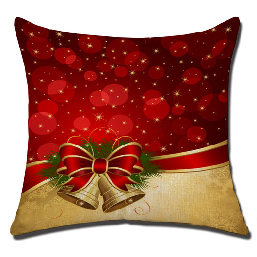 Funda de Cojín Navideño de Algodón y Lino - Image 18