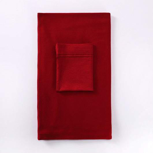 Black minimalist modal bottom hat integrated scarf, folded neatly on a white background. - Image 19