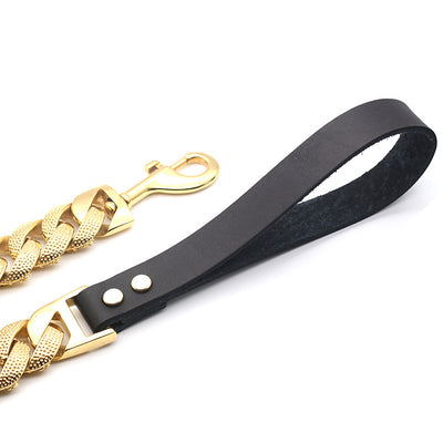 Cadena para Perro en Acero Inoxidable Dorado - Image 10