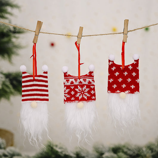 Adorno Navideño Gorro Doble Bola con Base de Madera - Decoración Festiva Elegante - Image 10