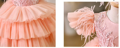 Vestido Infantil de Moda con Volantes Elegantes - Image 10