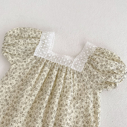 Body para Bebé Niña con Encaje Floral y Cuello Cuadrado - Image 17