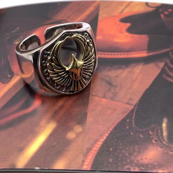Anillo de Plata Esterlina Diseño Retro para Hombre