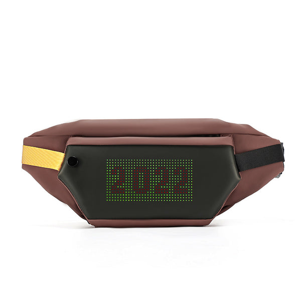 Bolsa Crossbody con Luces LED Ajustable para Hombre