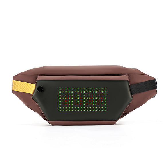 Bolsa Crossbody con Luces LED Ajustable para Hombre