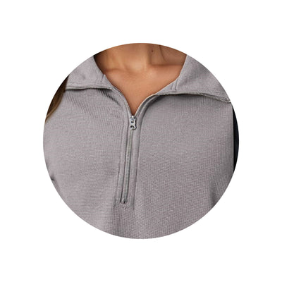 Suéter con Solapa Oversize de Cierre para Mujer - Image 19