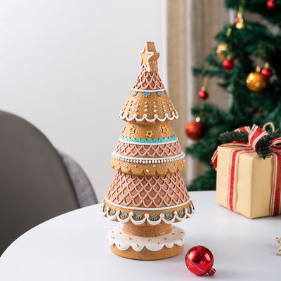 Árbol de Navidad de Jengibre - Decoración de Escritorio para Sala de Estar - Image 11
