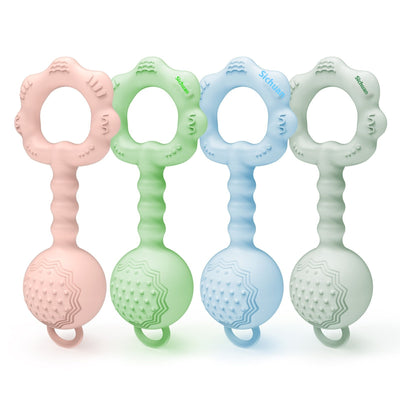 Sonajero Mordedor de Silicona con Sonido - Juguete Sensorial para Bebés - Image 10