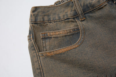 Shorts de Mezclilla Vintage Desgastado para Hombre - Image 19