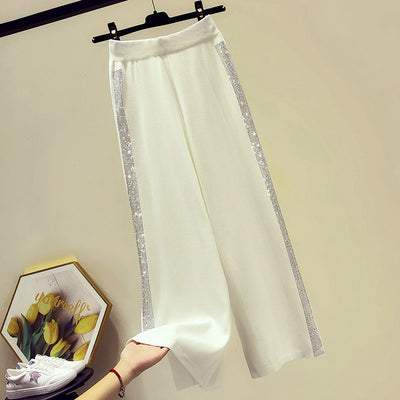 Pantalones Anchos Tejidos con Caída Elegante para Mujer - Image 12