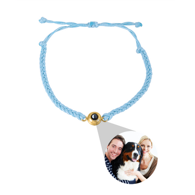 Pulsera de Proyección de Foto Personalizada Tejida a Mano - Joya Romántica para Parejas - Image 51