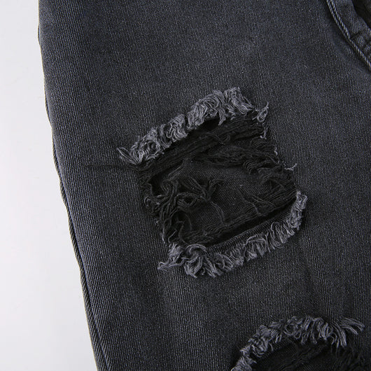 Jeans Rectos de Cintura Alta con Detalles Asimétricos - Image 20
