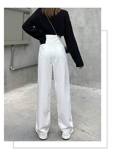 Pantalón Ancho de Tiro Alto con Hebilla Ajustable - Image 6