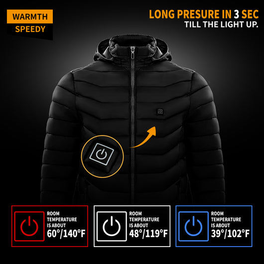 Chaqueta Acolchada con Calefacción para Hombre - 9 Zonas de Calor - Image 17