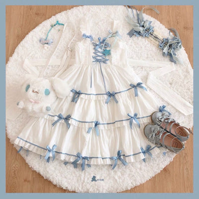 Vestido Lolita Dollori Vintage con Moño de Cintas - Image 4