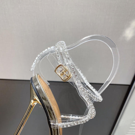 Sandalias Stiletto Grandes Tallas con Tiras de Cristales Brillantes - Image 14