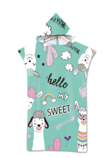 Poncho Toalla de Playa con Capucha - Protección Solar y Cambio Rápido - Image 33