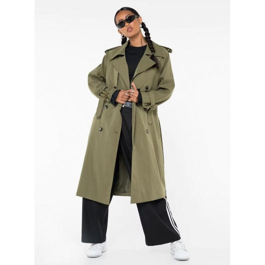 Abrigo Trench Casual Largo para Mujer - Image 5