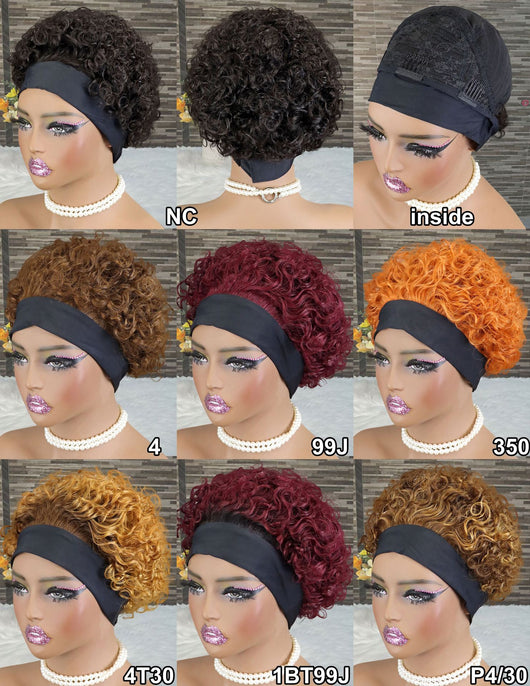 Banda para Cabello de Seda de Hielo con Cabello Humano Real Multicolor Elfa - Image 11